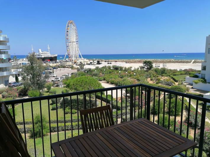 Location de vacances pour 4 personnes, avec balcon et jardin à Le Barcarès