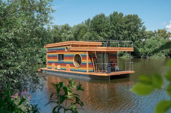 Hausboot für 6 Personen, mit Terrasse in Hamburg