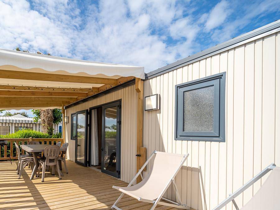 Camping Les Genêts - Mobile home 6 persons - Premium 3 bedrooms 34m² approx in Saint-Jean-de-Monts, Vendée