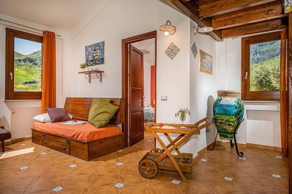 Villa Anna mit Meerblick auf das Zingaro-Reservat in Scopello, Castellammare del Golfo