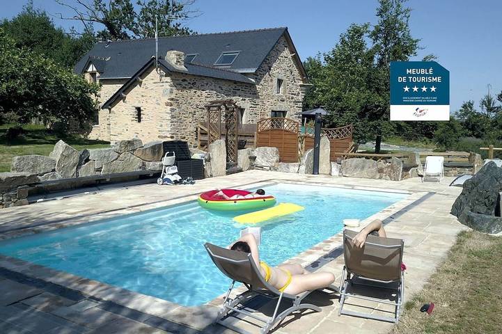 Location de vacances pour 6 personnes, avec jardin et piscine à Saint-Dolay