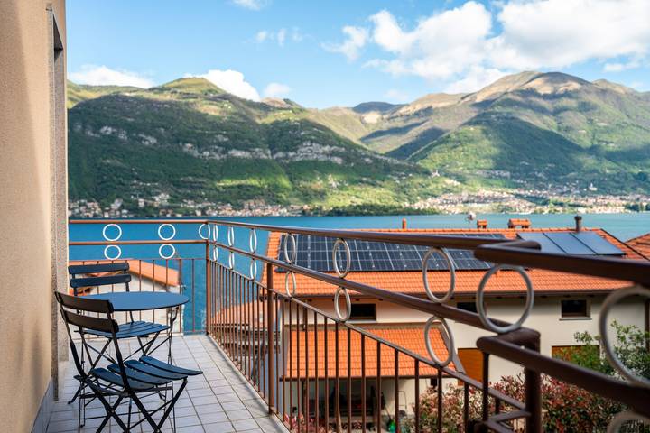 Ferienhaus für 6 Personen, mit Balkon und Garten sowie Ausblick und Seeblick
