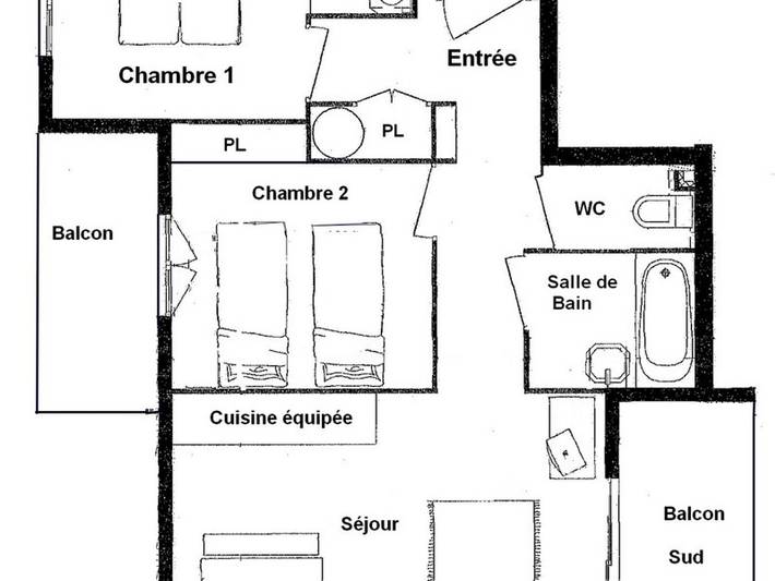 Gîte pour 6 personnes, avec piscine à Villard-sur-Doron - 4