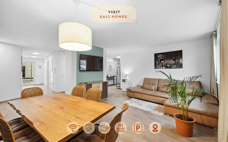 Ferienwohnung für 10 Personen, mit Terrasse