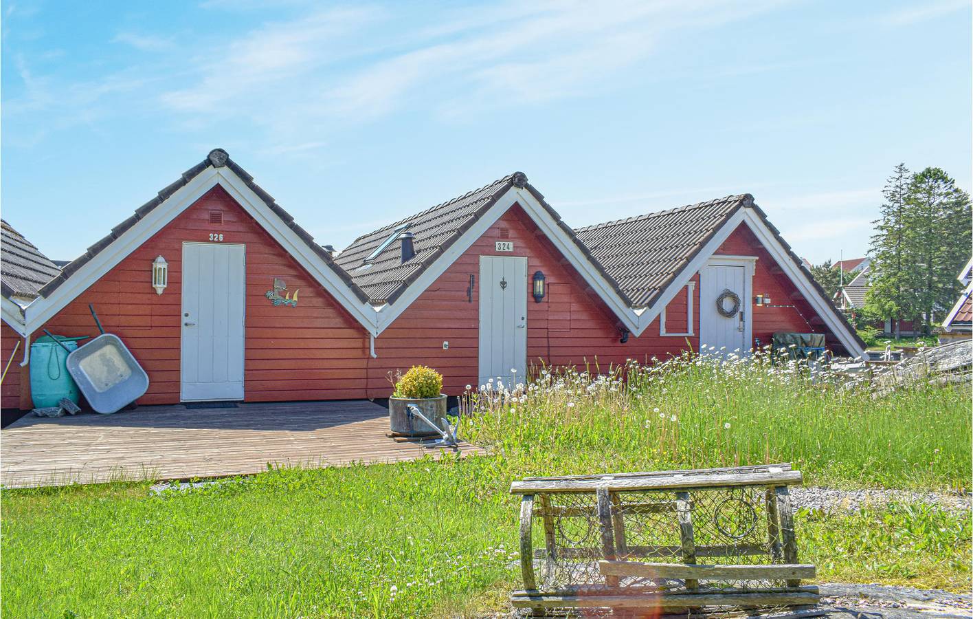 Vacation house for 6 people with terrace in Søgne
