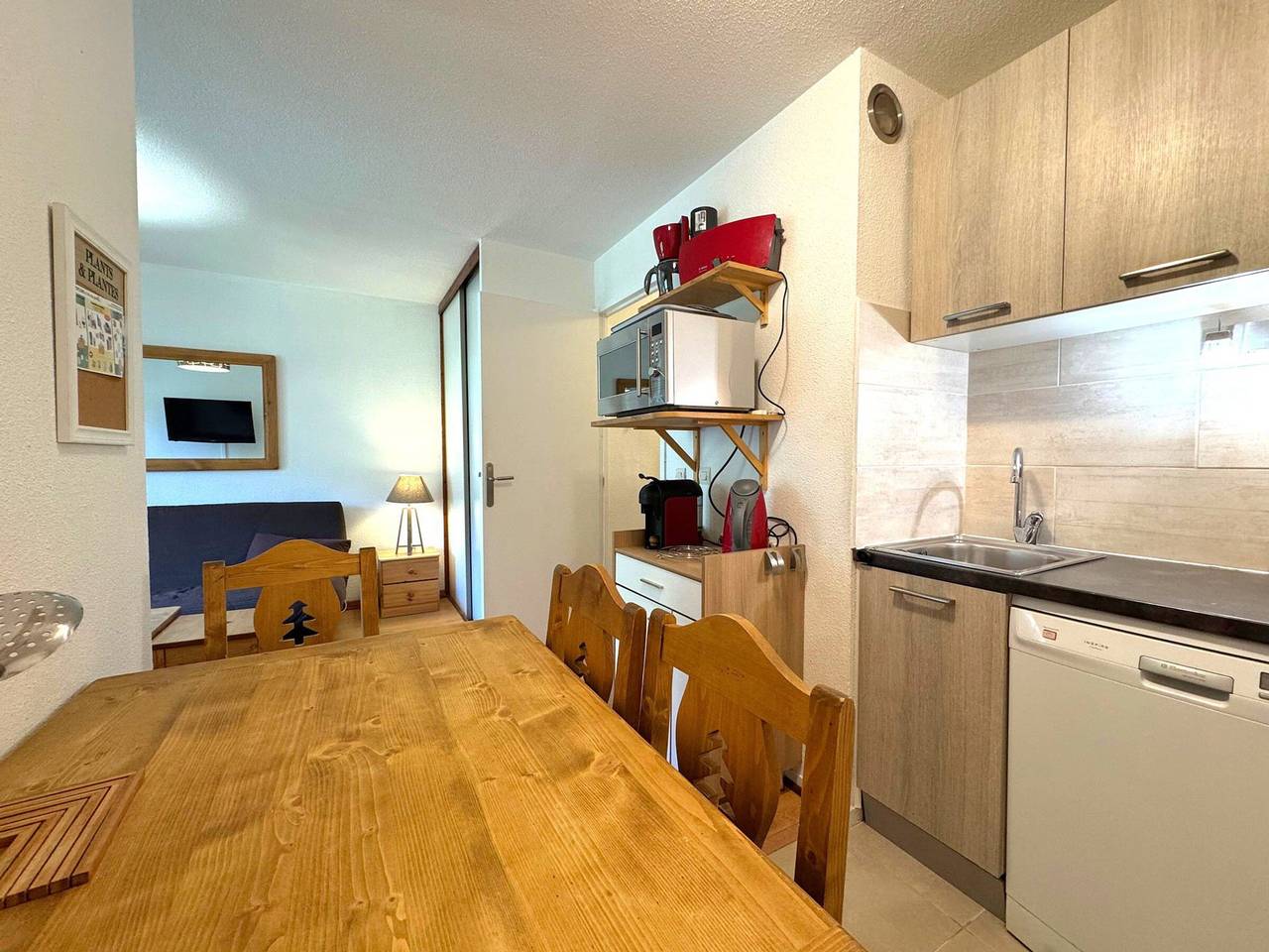 Ganze Wohnung, Gemütliche Wohnung mit Pistenzugang, Haustiere erlaubt in Les Menuires, Saint-Martin-de-Belleville