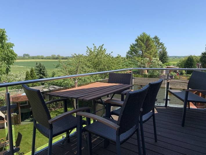 Ferienwohnung für 4 Personen, mit Balkon und Garten in Grube