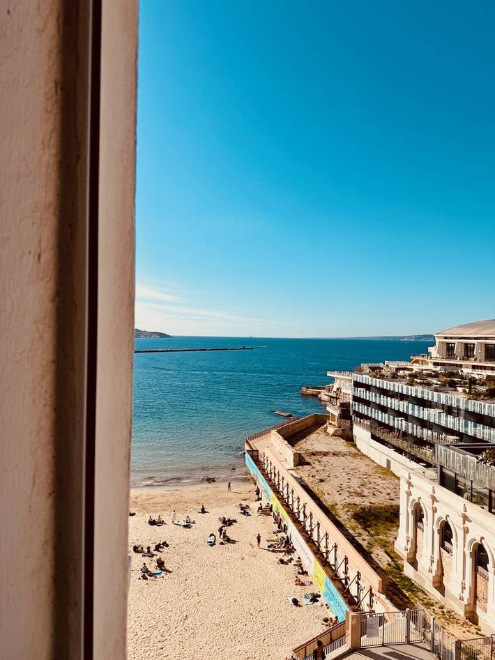 Gîte pour 2 personnes, avec Vue sur l’océan et Balcon dans Plage des Catalans