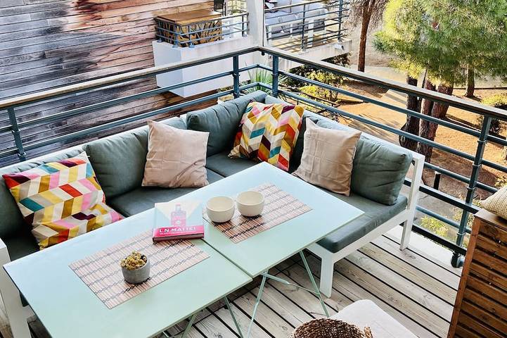 Appartement de vacances pour 6 personnes, avec jardin ainsi que terrasse et piscine - 1