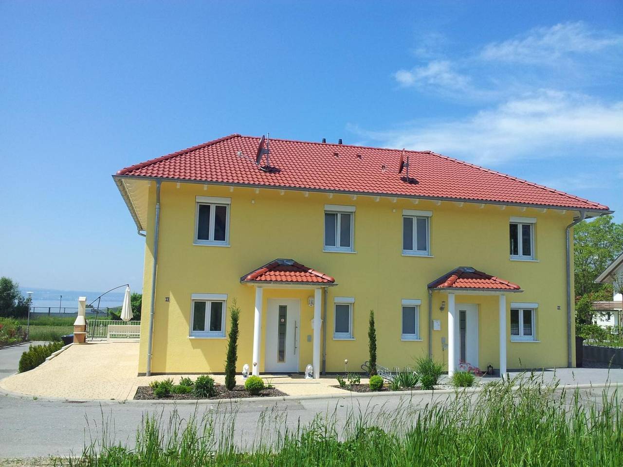 Villa „Romantik Bodenseeblick“ mit Seeblick, Gemeinschaftsterrasse und Wlan in Stetten, Region Bodensee-Oberschwaben