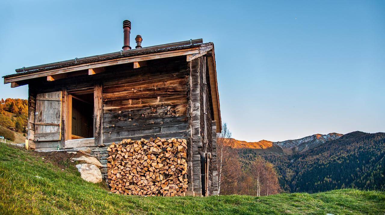 Alm Mayen im Wallis in Nendaz, Walliser Alpen