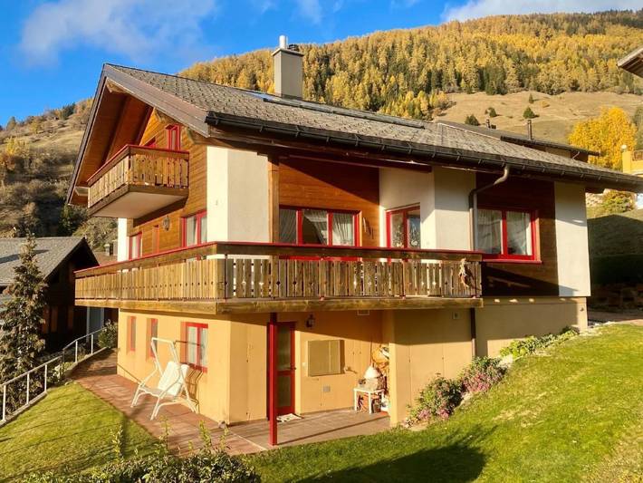 Location de vacances pour 5 personnes, avec jardin à Albinen