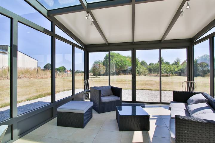 Ferienhaus „Gîte mit Spielzimmer“ mit Terrasse, privatem Garten und Wlan in Montfarville, Cherbourg und Umgebung