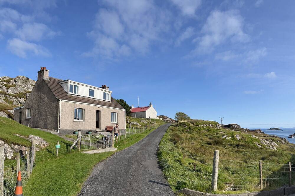 Macaulay Cottage, Grosebay, Insel Harris in Lewis and Harris, Äußere Hebriden