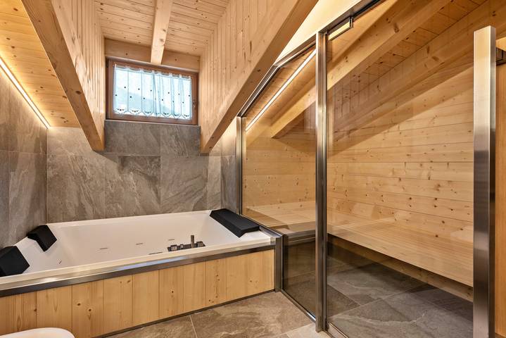 Ferienwohnung für 4 Personen, mit Balkon und Whirlpool sowie Sauna im Val di Fassa - 3