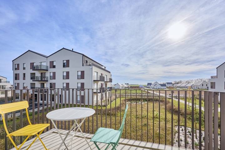 Ganze Wohnung, Ferienwohnung für 5 Personen mit Balkon in Courseulles-sur-Mer, Caen und Umgebung