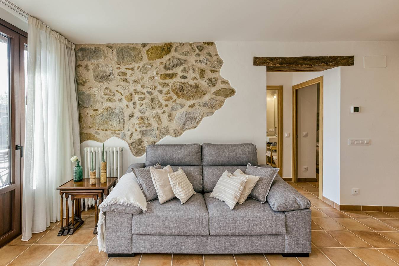 Casa de vacaciones 'La Cabanya De La Rovira' con vistas a la montaña, terraza y Wi-Fi in Vall de Bas, Garrotxa