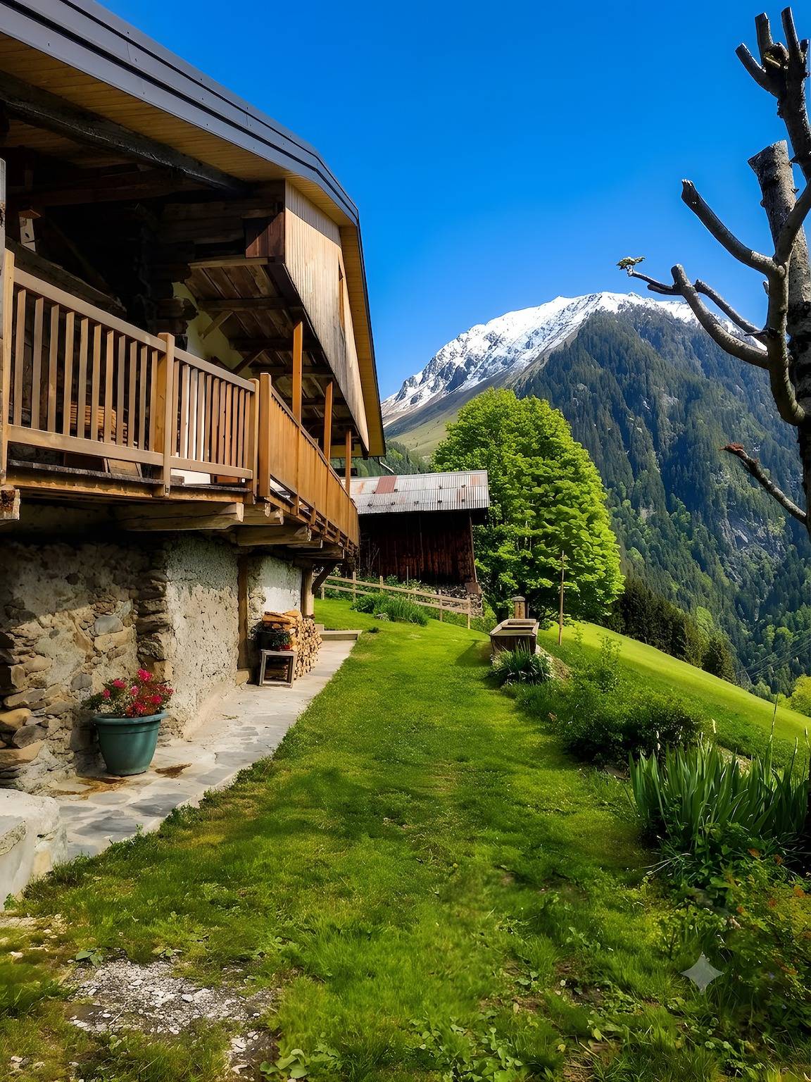 Chambre d’hôtes dans un chalet d’alpage avec vue montagne, terrasse et jardin privés in Beaufort (Rhône-Alpes), Région d'Albertville