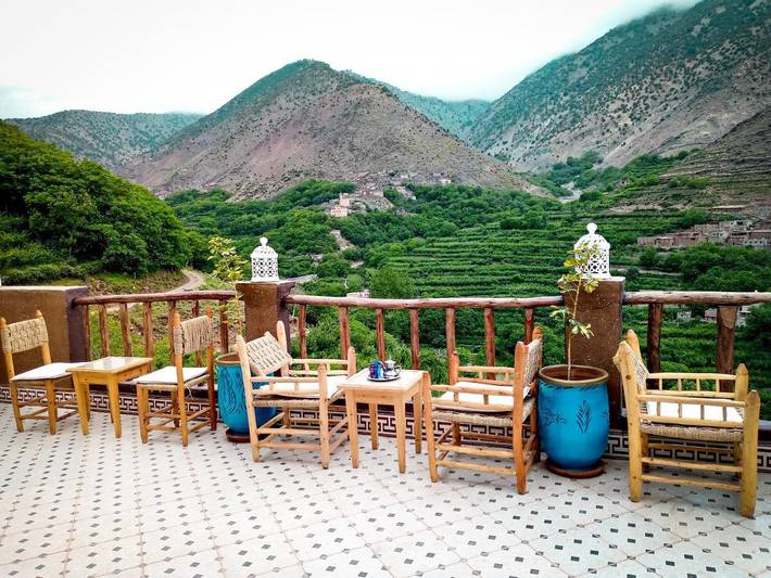 Chambre d’hôte pour 2 personnes, avec vue ainsi que jardin et terrasse