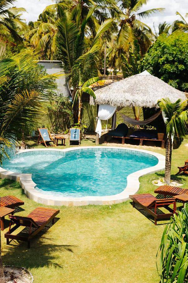 Pousadas para 4 pessoas, com vista para o lago e jardim e ainda piscina and vista, com animais de estimação em Itarema