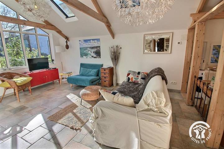 Gîte pour 2 personnes, avec vue et jardin, animaux acceptés à Plourivo