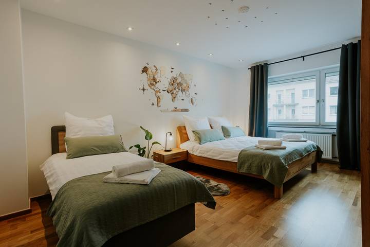 Gîte pour 7 personnes, avec balcon à Essen - 4