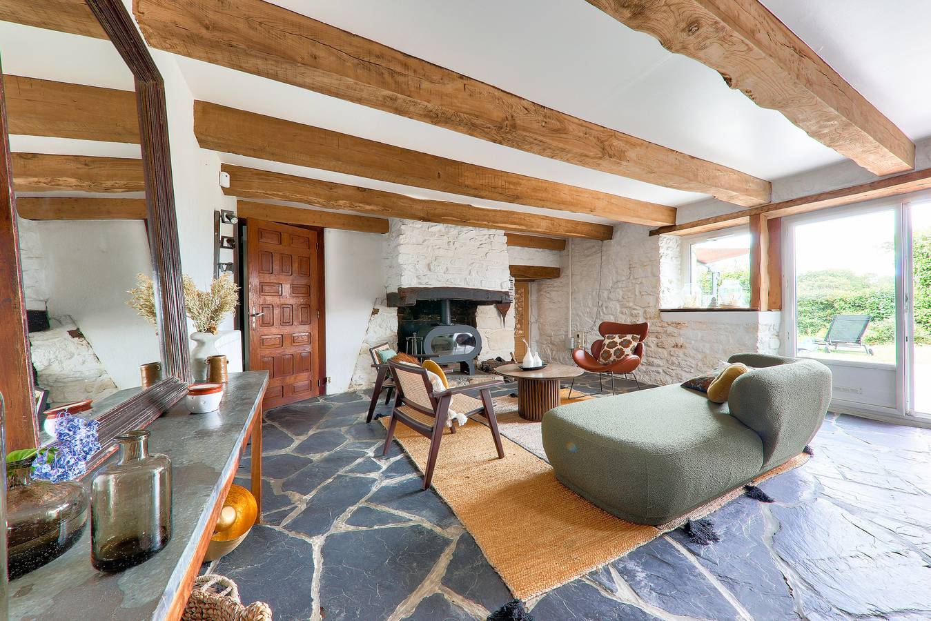 Chaumière bretonne avec jardin, Golfe du Morbihan in Plougoumelen, Côte des Mégalithes