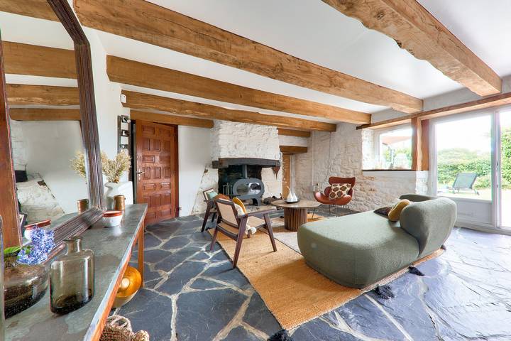 Maison de vacances pour 6 personnes, avec Terrasse et Jardin à Plougoumelen