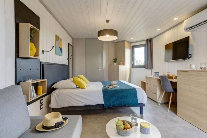 Mobil home pour 3 personnes, avec jardin et piscine à Portiragnes - 3