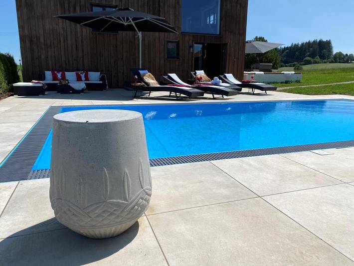 Ferienhaus für 6 Personen, mit Terrasse und Garten sowie Pool und Sauna in Görisried - 3