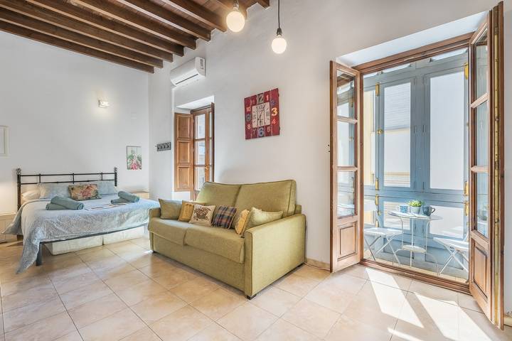 Estúdio inteiro, Apartamento 'Elvira Apartamento Centro Albaicín' com Varanda, Wi-Fi e Ar Condicionado in Centro-Sagrario, Granada