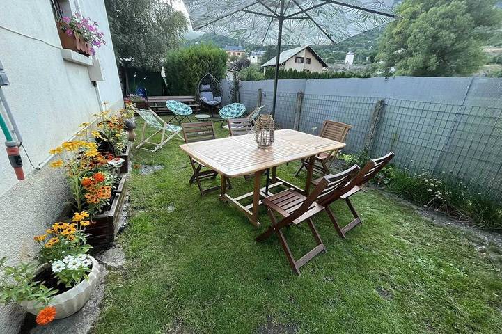 Appartement de vacances pour 5 personnes, avec jardin