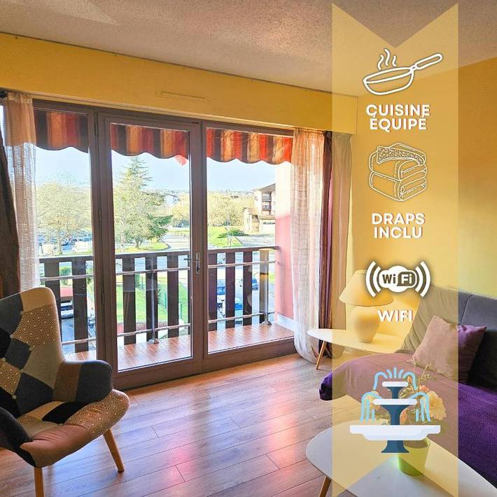 Gîte pour 2 personnes, avec Balcon et Vue dans Thermes des Arènes