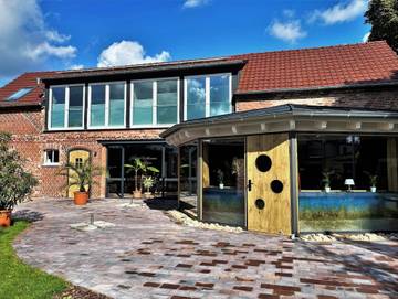 Ferienwohnung für 5 Personen, mit Garten und Sauna sowie Ausblick, kinderfreundlich in Elsterheide