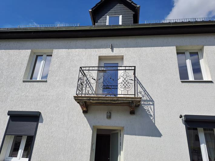 Ferienwohnung für 3 Personen, mit Balkon und Garten sowie Ausblick, mit Haustier
