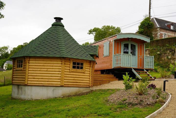 Camping pour 5 personnes, avec terrasse et vue ainsi que sauna et jardin dans l' Aisne - 4