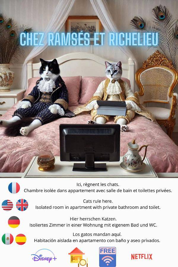 Chambre d’hôte pour 2 personnes, avec terrasse et vue