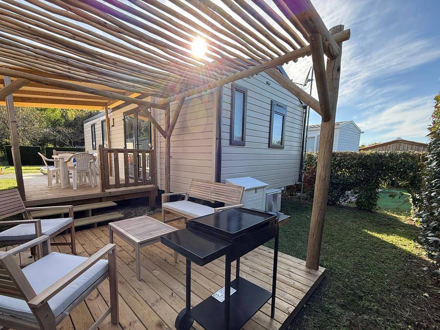 Camping Le Heron - Mobilheim 4 personen - Premium Garden 2 Zi. klimatisiert in Dolus-d'Oléron, Côte de Beauté