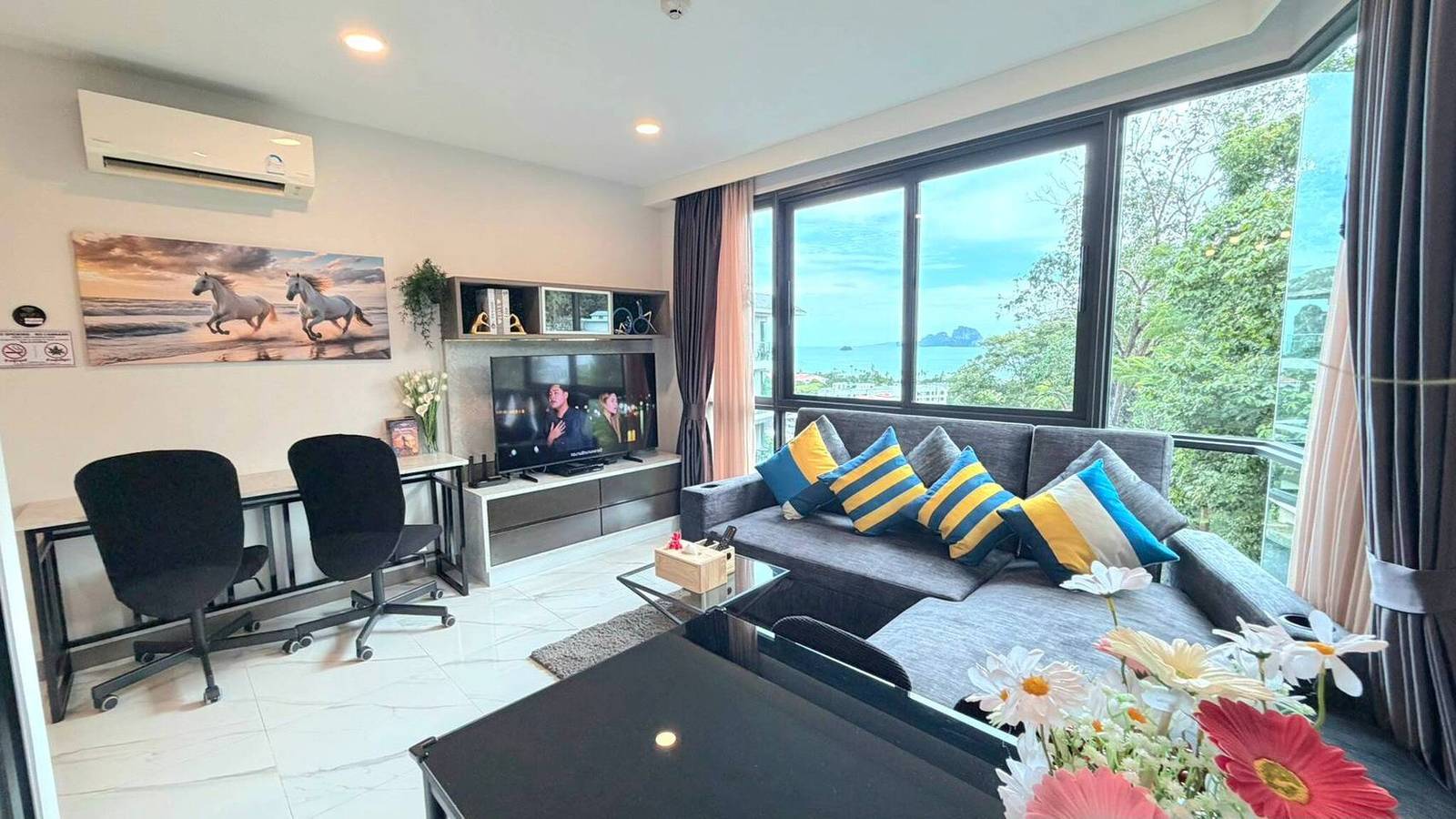 Ganze Wohnung, A204 - 1 Schlafzimmer Eigentumswohnung mit Meerblick, Ao Nang Beach in Ao Nang, Krabi Provinz