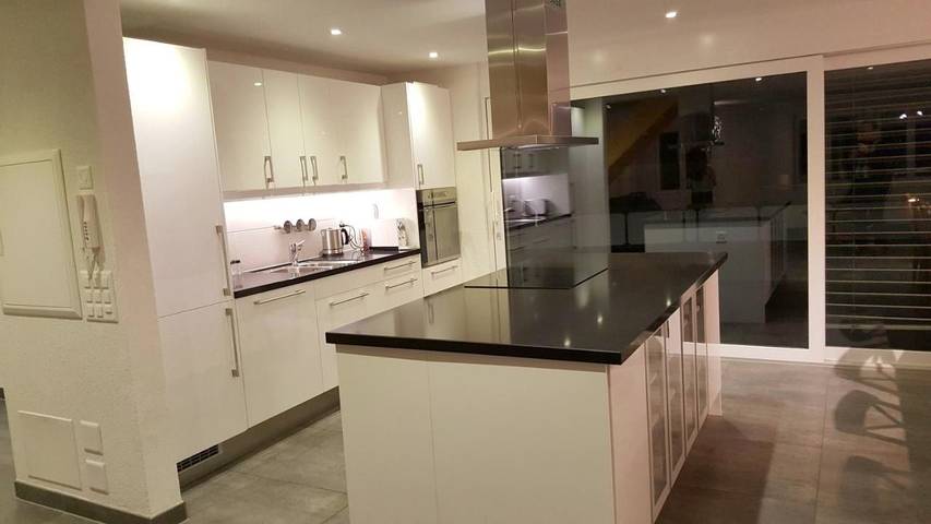 Gîte pour 16 personnes, avec vue sur le lac ainsi que terrasse et vue, animaux acceptés à Spiez