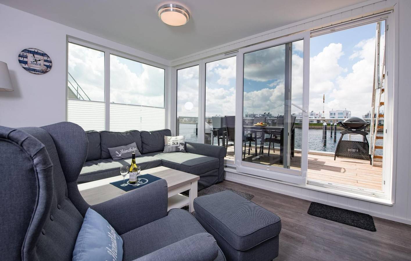 Apartment mit Meerblick, Terrasse und Parkplatz, 1000m vom Strand entfernt in Olpenitz, Kappeln
