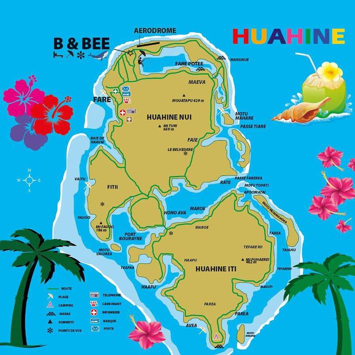 Chambre d’hôte pour 4 personnes, avec jardin dans Huahine - 2