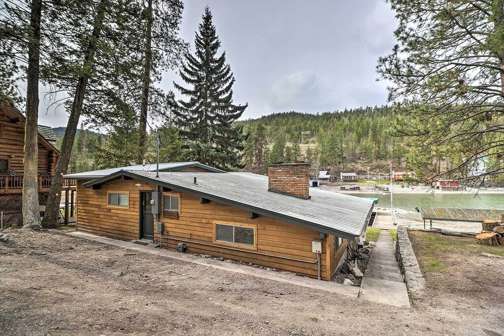 Neu! Flathead Lake Waterfront Cabin mit Dock, Kajaks in Flathead Nationalwald
