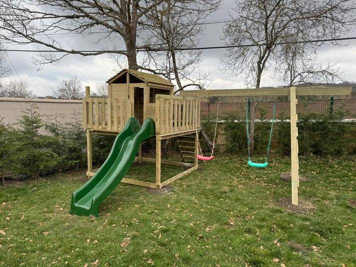 Casa rural para 16 personas, con vistas además de jardín y vistas al lago, Se admiten mascotas en Campoo - 3