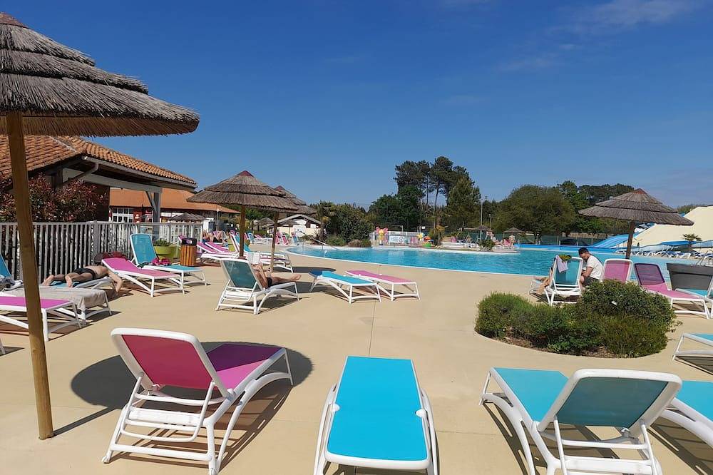 To rent in the heart of the Landes forest between Biscarrosse and Mimizan, Mobilhome 8places in Gastes, Côte d’Argent