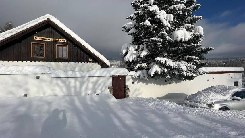 Ferienhaus für 14 Personen, mit Sauna und Garten sowie Ausblick und Pool, mit Haustier im Böhmerwald