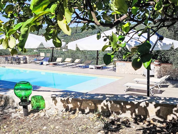 Appartement de vacances pour 4 personnes, avec piscine et jardin, animaux acceptés - 1