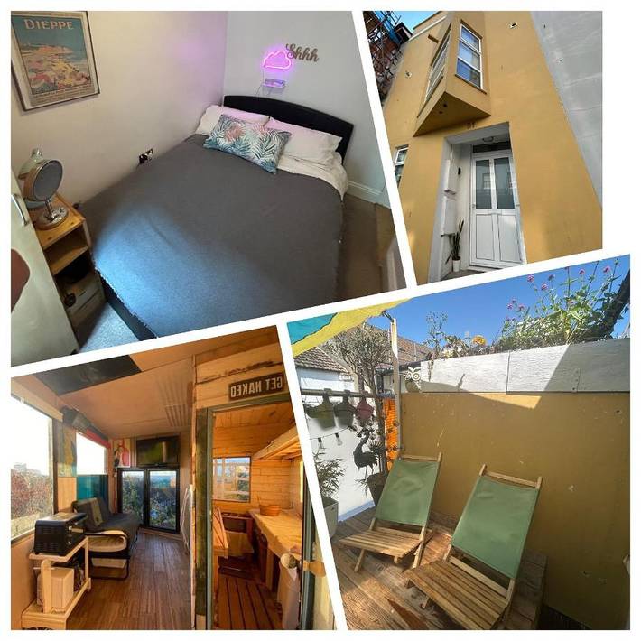 Apartment for 3 people, with view and garden as well as sauna in Hove