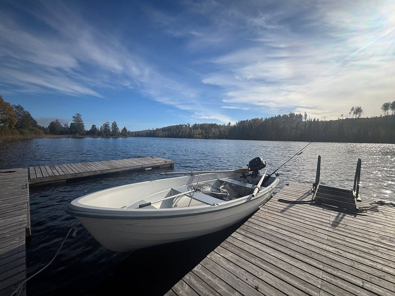 Ferienhaus Ramona – Urlaub mit Seeblick & Boot bei Sundsvall in Västernorrland