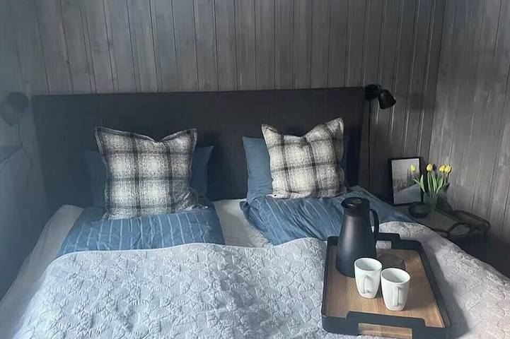 Renovierte Hütte mit hohen Decken und Blick auf die Natur in Evje og Hornnes